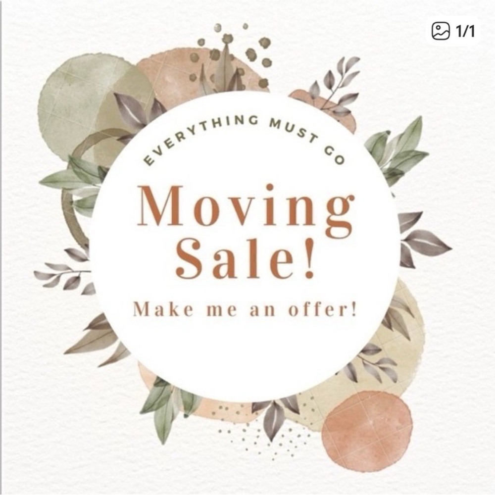 Moving Sale Announcement Poster